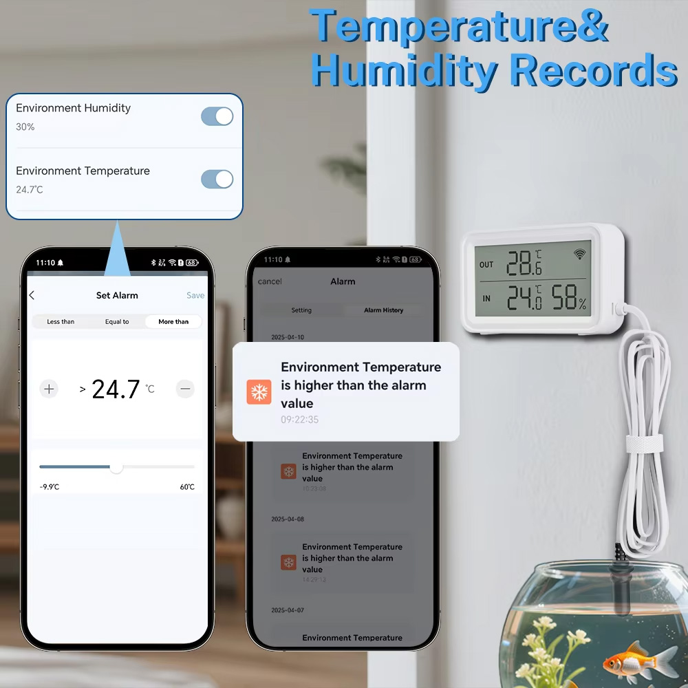 مقياس حرارة ورطوبة خارجي مقاوم - مراجعة Digital Hygrometer Probe وسعره