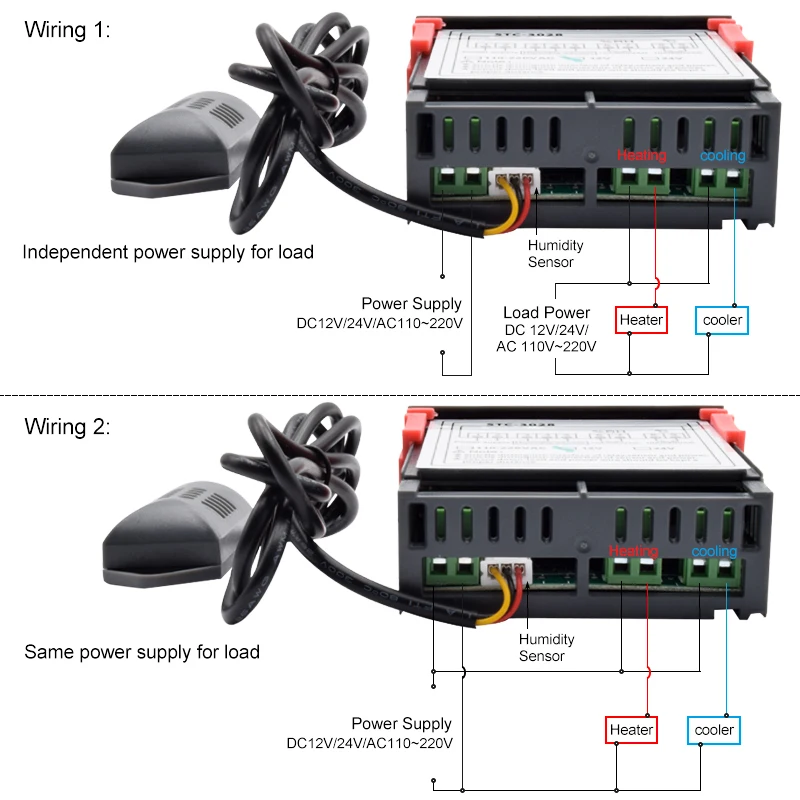 STC-3028 LED ترموستات رقمي جها - مراجعة Digital Hygrometer Probe وسعره